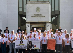 Протест INIMA MOLDOVEI против "вмешательства президента в выборы" обернулся потасовкой