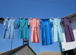 Полиция разыскивает мужчину и женщину, укравших вещи с бельевой веревки 