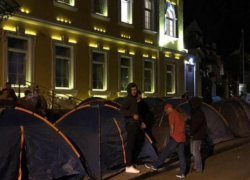 В Кишинев приехали протестовать с палатками люди Шора