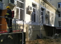 В Центре передового опыта в области экономики и финансов в столице вспыхнул пожар