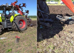 Трактор подорвался на снаряде в Каушанском районе