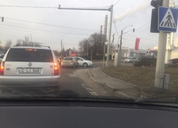 В Кишиневе незначительная авария спровоцировала пробку