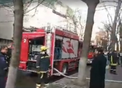 Срочно! В центре Кишинева пожар