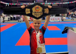 9-летний спортсмен из Молдовы завоевал первый в истории чемпионский пояс WSF 