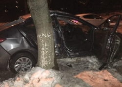 Автомобиль врезался в дерево на Ботанике: пострадали женщина и мужчина