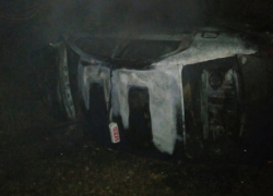 ДТП в Дондюшанах: автомобиль сгорел вместе с двумя людьми внутри