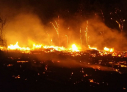 Огненный ад на кладбище Святого Лазаря сняли на видео