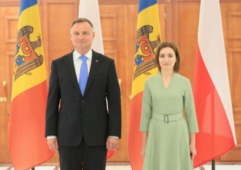 Во время встречи с Дудой Санду подтвердила намерение Молдовы участвовать в проектах, направленных против России