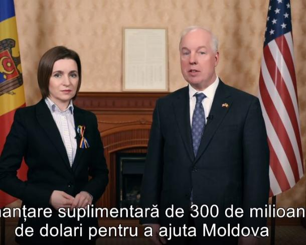 «Спасибо американскому народу» - Санду поблагодарила США за помощь в 300 млн долларов