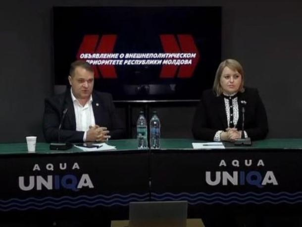 Александр Нестеровский и Ирина Лозован призывают жителей Молдовы к маршу мира
