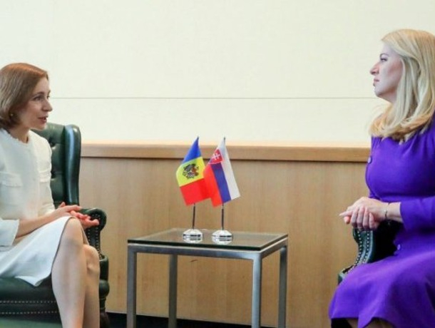 Санду провела встречу с президентом Словакии