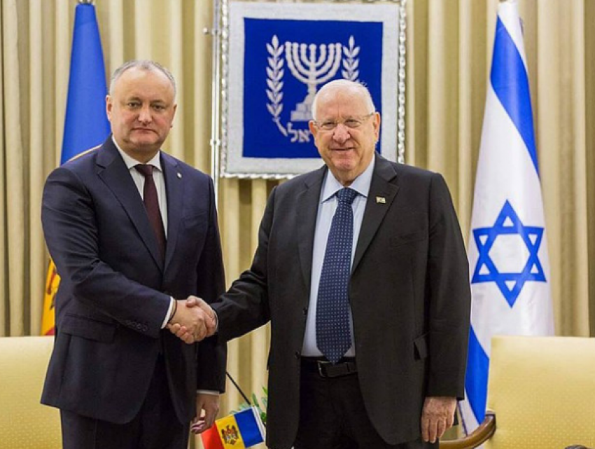 Игорь Додон провел официальную встречу с президентом Израиля