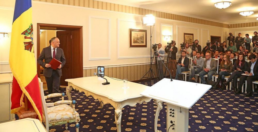 Игорь Додон подведет итоги первых 100 дней своего президентства в рамках расширенной пресс-конференции 
