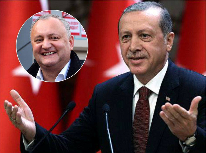 Президент Турции Реджеп Тайип Эрдоган поздравил Игоря Додона с избранием на пост президента Молдовы
