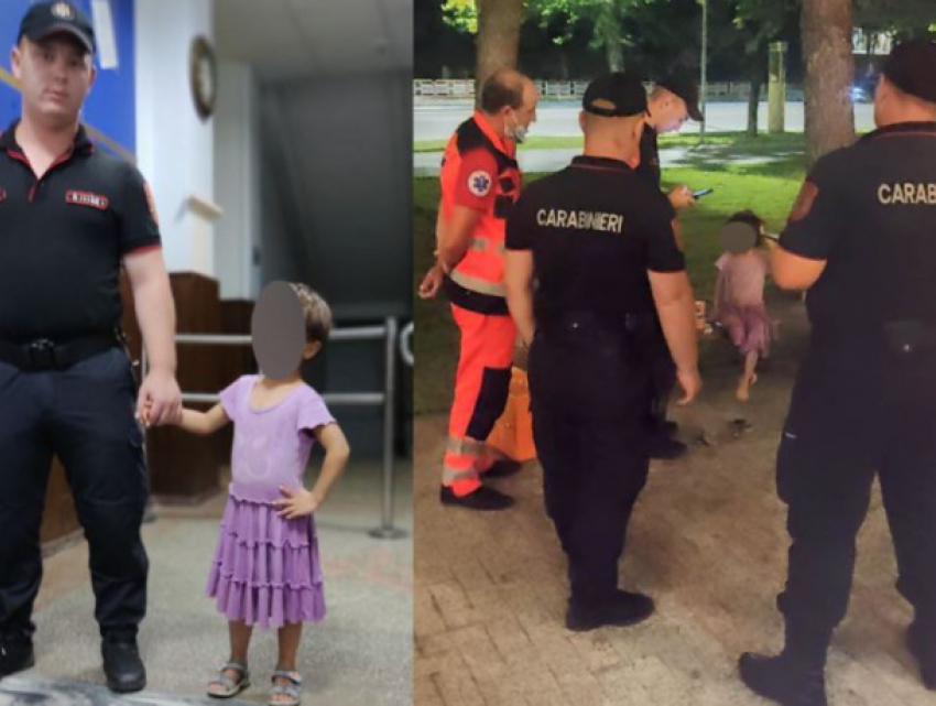 По улицам Кишинева бродила 5-летняя девочка, ее заметили карабинеры