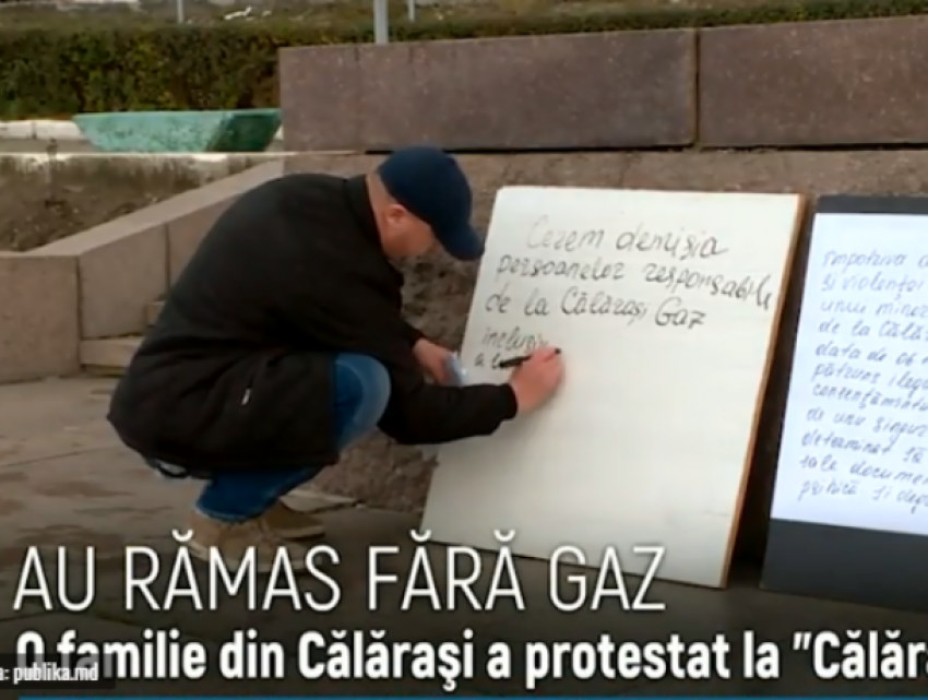 В Калараше многодетной семье незаконно отключили газ сотрудники местной Calarasi gaz