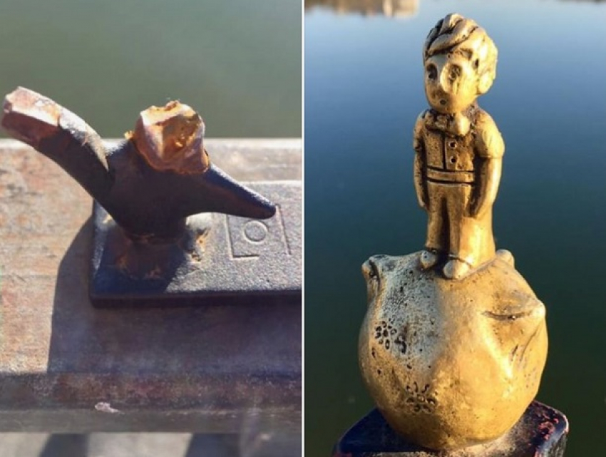 Очередной акт вандализма на озере Валя Морилор - спилена декоративная роза с забора