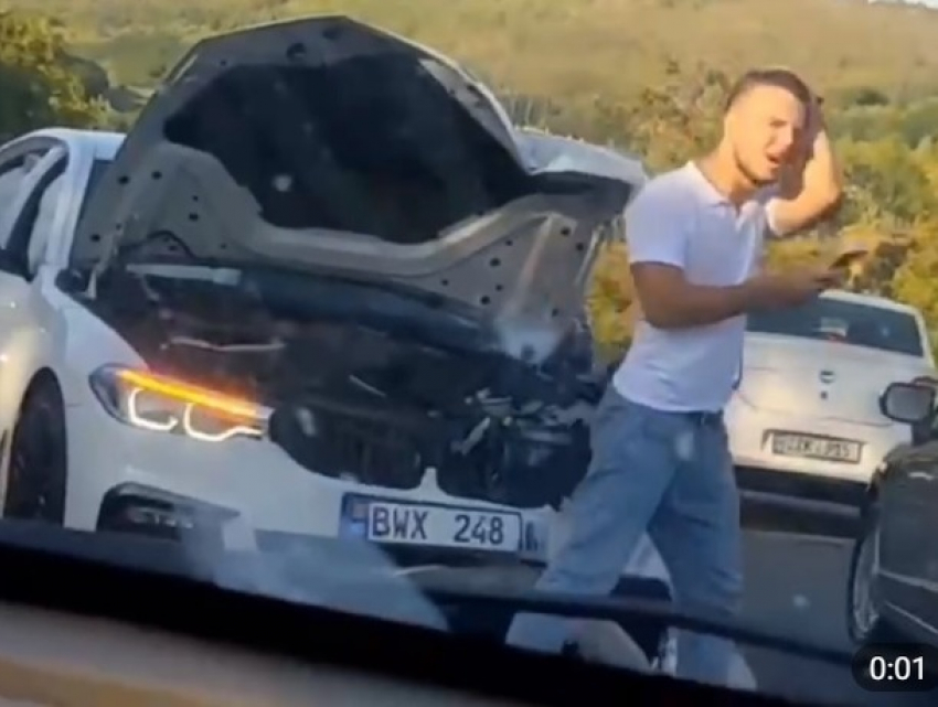 Мальчуган на BMW стал виновником серьезного ДТП на трассе Кишинев – Хынчешты: паренька уже «отмазали»