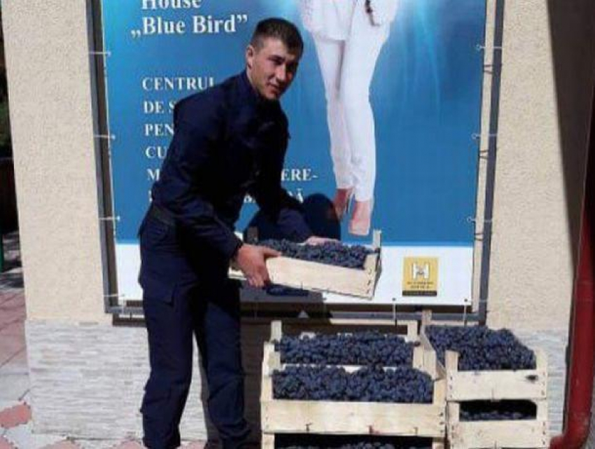 Сотрудники Пограничной полиции подарили 22 ящика винограда детям из детдома