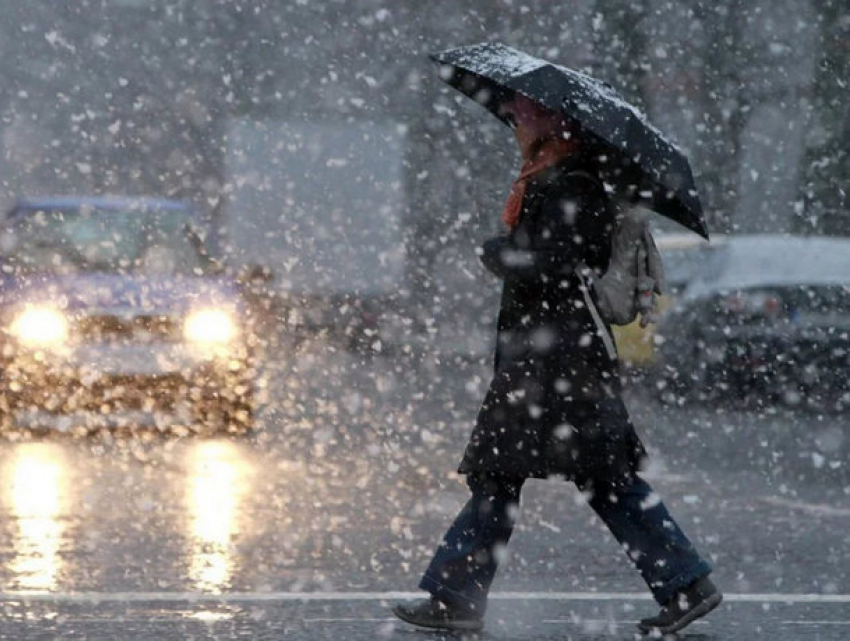 В воскресенье в Молдове ожидается снег и ветер
