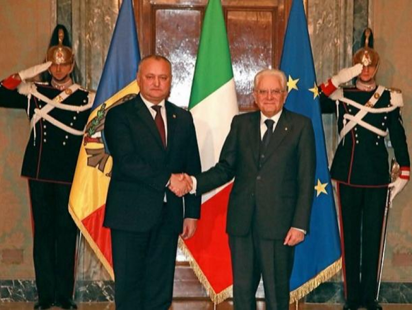 Игорь Додон поздравил итальянский народ с праздником