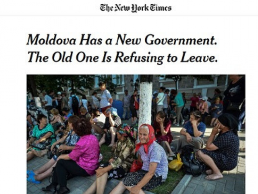 The New York Times о Молдове: Старое правительство отказывается уходить