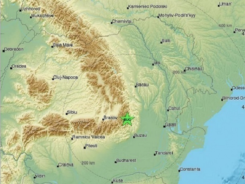 Новое землетрясение в Карпатах почувствовали в Молдове