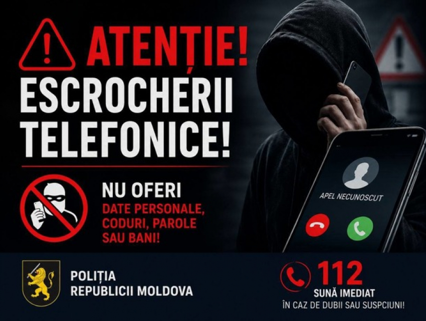 За три дня жители Молдовы потеряли более 366 тысяч леев из-за телефонных мошенников