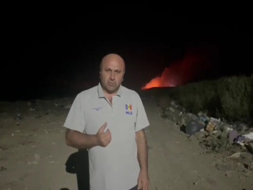 Свалку мусора подожгли в Вулканештах - примар комментирует ситуацию