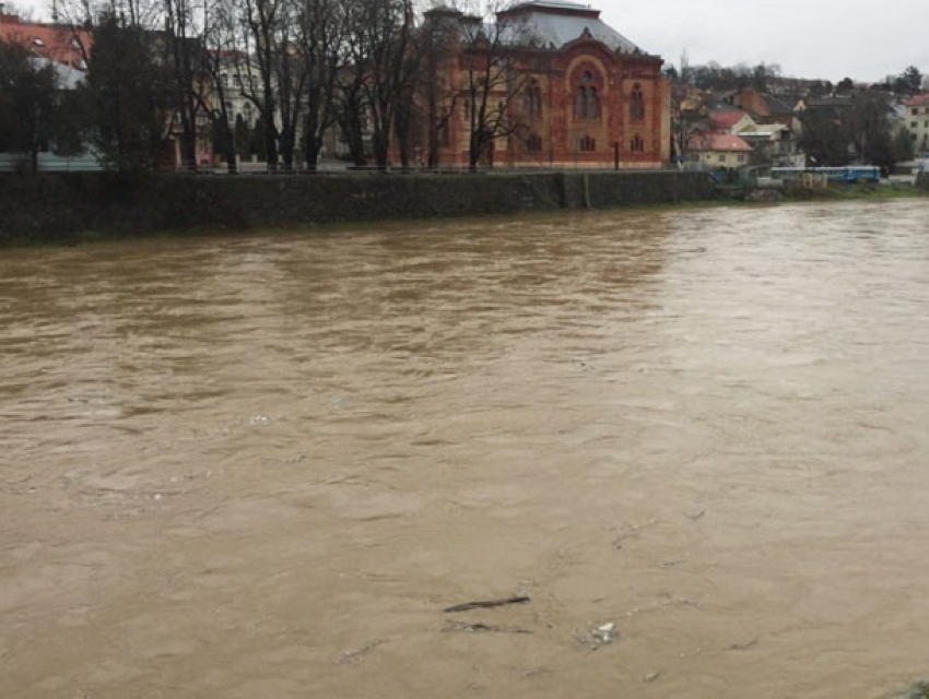 Закарпатье: «поплыло в Европу": жуткий паводок - вода повредила мост и затопила дороги