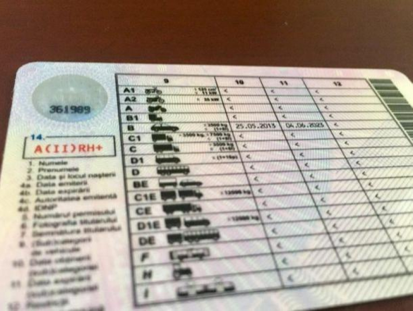 Из водительских прав будет убрана информация о группе крови