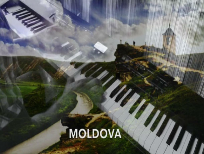 Музыкант сыграл на пианино слово «Молдова» по нотам