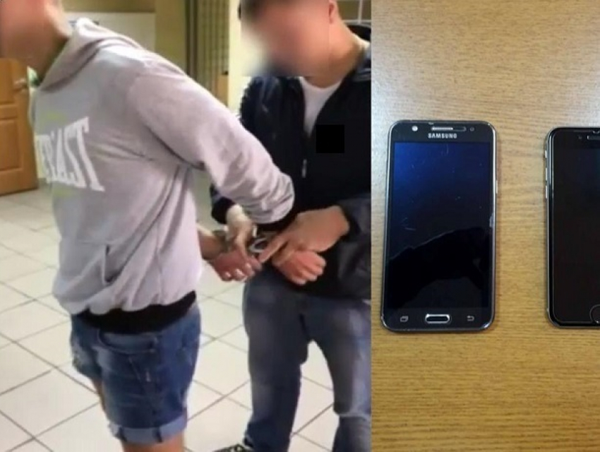 Пойманного в Кишиневе «спеца» по дорогим смартфонам показали на видео