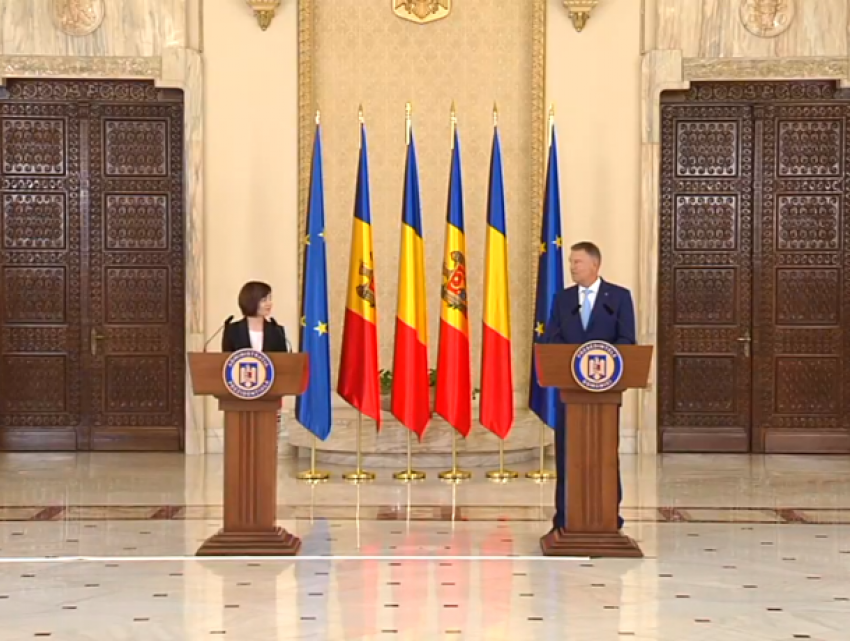 Премьер-министр Молдовы Майя Санду встретилась с президентом Румынии Клаусом Йоханнисом