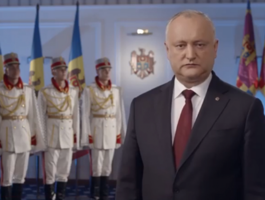 Президент Игорь Додон поздравил граждан Молдовы с Днем независимости