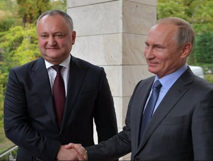 Владимир Путин вскоре приедет в Молдову по приглашению Игоря Додона