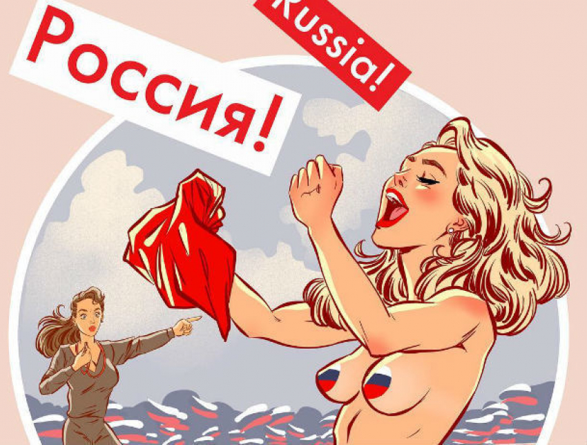«Россиянка самая голая»: пикантный календарь к ЧМ-2018 выпустил мастер пин-апа
