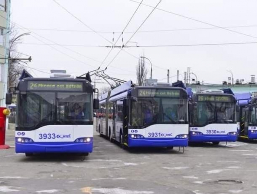 15 новых троллейбусов прибыли в Кишинев