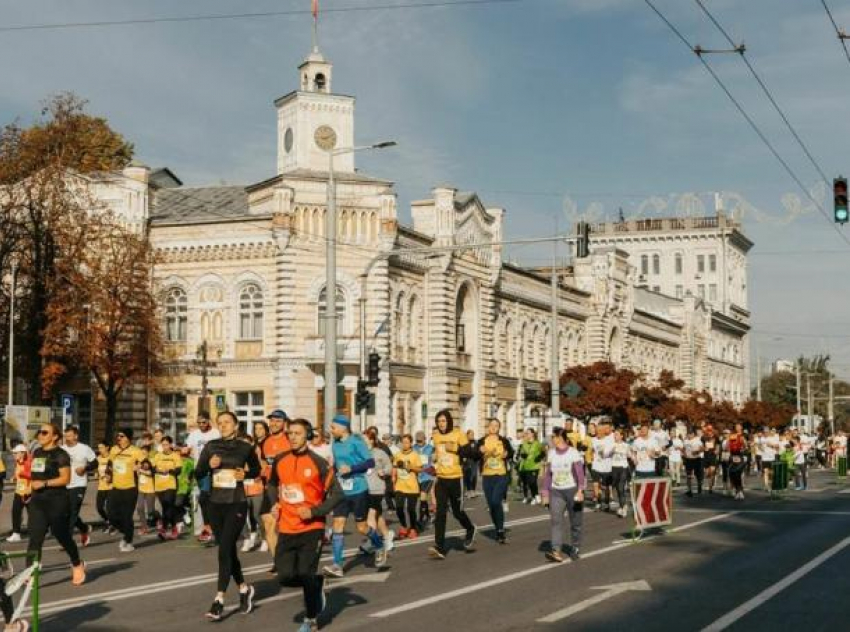 Сегодня центр Кишинева перекроют из-за забега