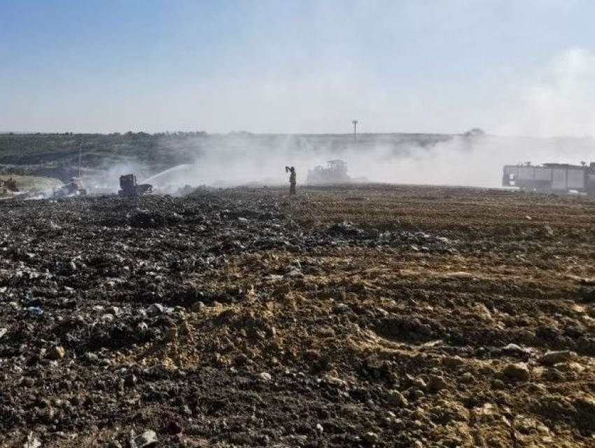 Пожар на свалке в Цынцэренах потушен