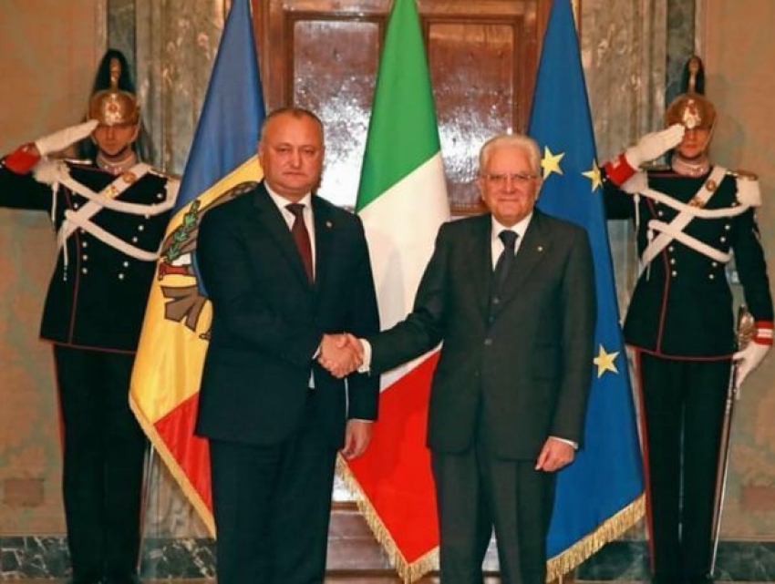 Игорь Додон поздравил итальянцев с Днем итальянской Республики