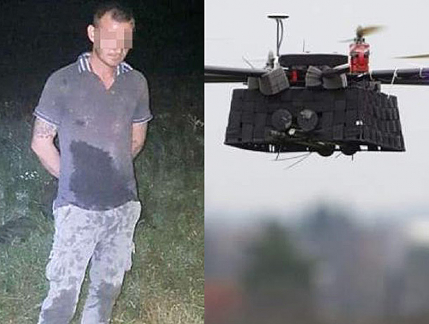 Мощный дрон использовали для контрабанды сигарет на границе Молдовы и Румынии