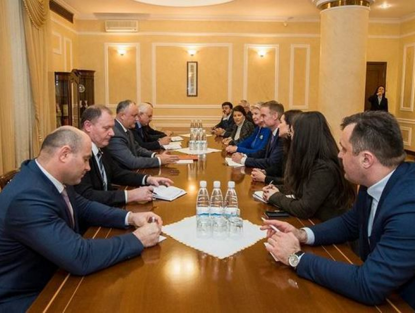 Президент Молдовы встретился с экспертами Национального демократического института США