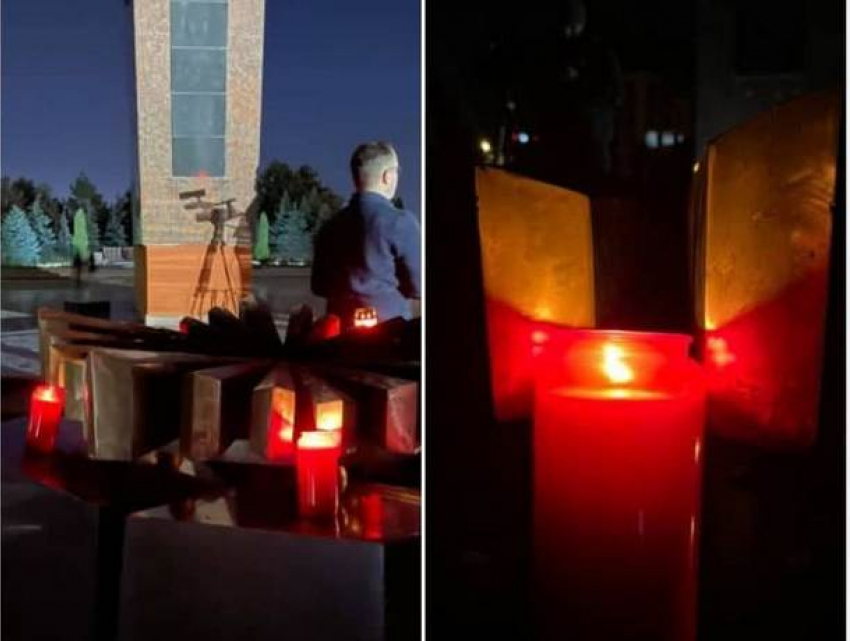 Кишиневцы зажигают свечи на Мемориале воинской славы 