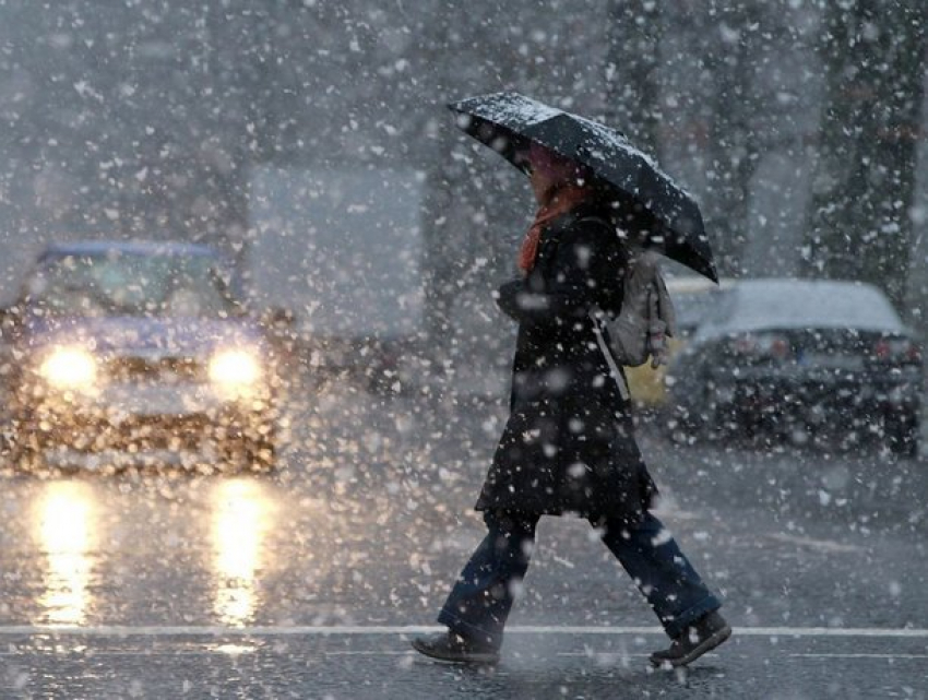 В понедельник в Молдове сильно похолодает – ожидается снег с дождем 