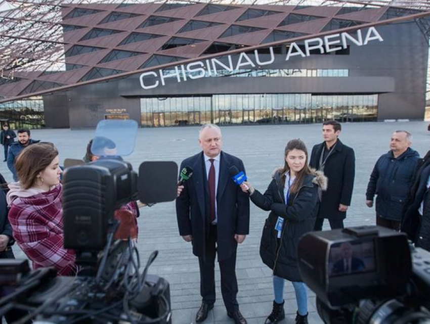 Игорь Додон дал оценку спорткомплекса «Chișinău Arena»