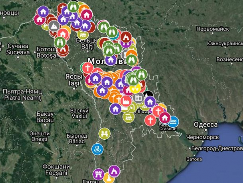 В Молдове появилась уникальная карта местных достопримечательностей