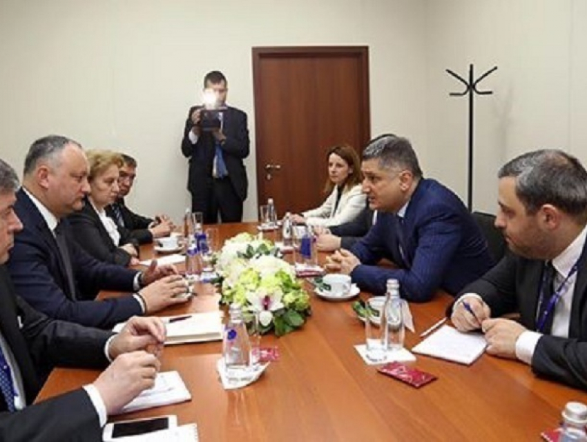 Выгоды Молдовы от сотрудничества с ЕАЭС выявил Игорь Додон на встрече с Тиграном Саркисяном