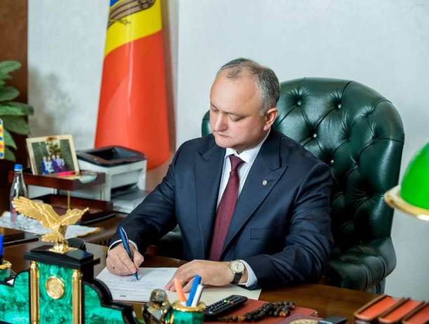 Игорь Додон промульгировал пакет законов, принятых под ответственность правительства