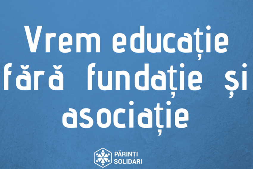 «Солидарные родители» воззвали к правительству: «Хотим образование без фонда и ассоциации» 